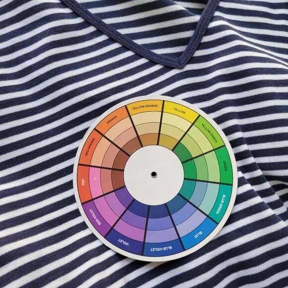 Jones New York Sport Women Top 1X Plus 3/4 Sleeve Blue White Stripe STR37E - Picture 7 of 9